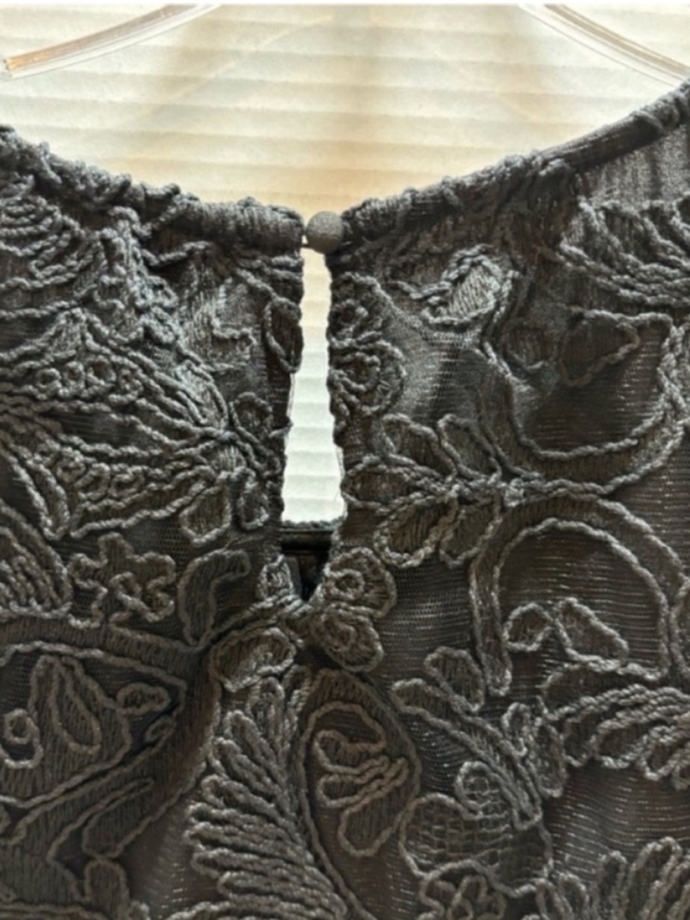 Express NEW Sleeveless Lace Top Black Womens Medium Feminine Dark Academia - Picture 3 of 10